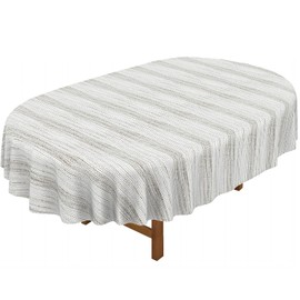 bnhjsdw - Mantel ovalado con estampado de país francés, 60 x 120 pulgadas, tela lavable e impermeable, funda de mesa ovalada para decoración de comedor de granja Kithchen