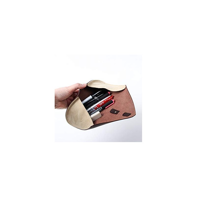 m+ Rotolo SUEDE Pencil Case, Roll-up Pen Case, Stylish, Business