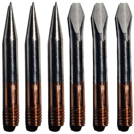 Soldering Tip, Screw-In Tip, M4 Thread, Parkside, Replacement - Set of 6 Soldering Tip Replacement Soldering Tips Set Soldering Station Tool Te Temperature Control - 6 Pieces