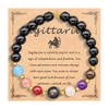 HMOOY Zodiac Spirit Bracelet for Women Men, 8mm Natural Stone