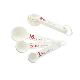 Iwasaki Industry K-1509W Antibacterial Measuring Spoon, White, 4.7 x 1.6 x 1.2 inches (12 x 4.1 x 3 cm), Escort Major Spoon