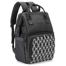 AmHoo Insulated Lunch Box Cooler Backpack Waterproof Leak-proof Lunch Bag Tote For Men Women Hiking Beach Picnic Trip with Strongest YKK Zipper Black