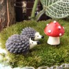 Resin Hedgehog Figures Mini Animal: 20 Pieces Lawn Micro Hedgehog