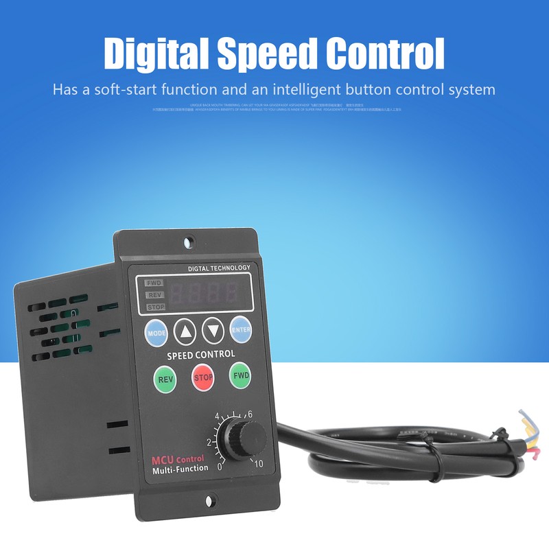 UX52 Motor Speed Controller Digital Display Electric Rheostat SinglePhase AC