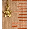 Little Gold Flower Dangle Earrings Nature. Jewelry Earrings for Women