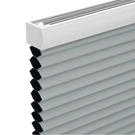 Changshade Cordless Blackout Cellular Shade, Honeycomb Shade with The Diameter of 1.5 inch Honeycombs, Room Darkening Pleated Window Shade for Bedroom, Children Room, 24 inches Wide, Grey CEL24GY64C