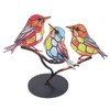 Alloy Metal Bird Series Home Decoration Stress Relief Base Removable