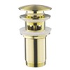 Keymark Universal Drain Fitting with Overflow Brushed Gold - Keymark