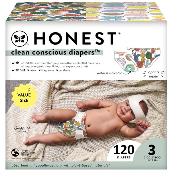 The Honest Company Clean Conscious Diapers | Plant-Based, Sustainable |