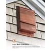 Incly Bat House for Outdoors 15"x9.2"x3.2" Shelter Box kit Double