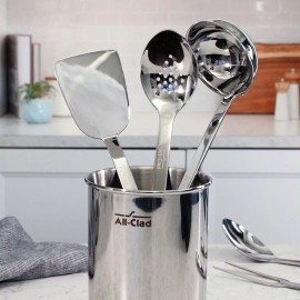 All-Clad T104 18/10 Stainless Steel 6-oz Round Ladle, 14.5", Silver, NEW W/ TAGS