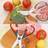 Vutyvve Kitchen Scissors, 2 Removable Kitchen Scissors, Stainless Steel Blades,
