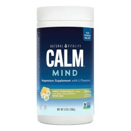 Natural Vitality Calm Suplemento Magnesio Miel Manzanilla Antiestrés 168g