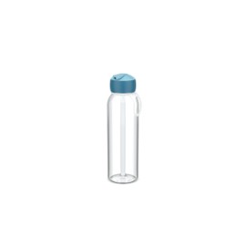 Mepal - Flip-Up Campus Water Bottle - Leak-proof Drinking Bottle for School and On the Go - Transparent Drinking Cups - BPA Free & Dishwasher Safe - 500 ml - Cool Blue