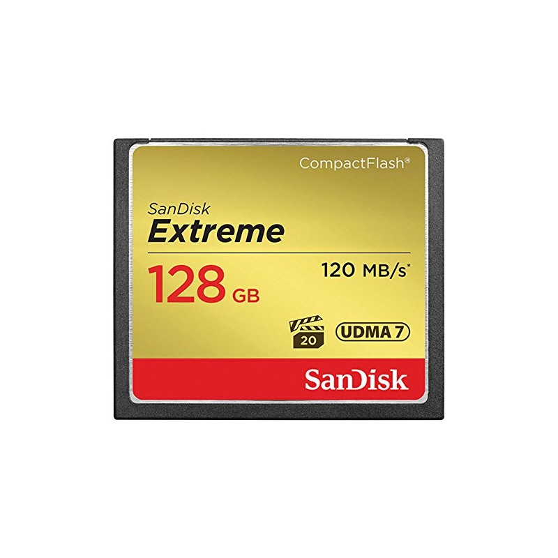 SanDisk 128GB Extreme CompactFlash Memory Card