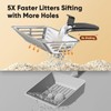 KooMooM Metal Cat Litter Scoop, Large Cat Scooper with Deep