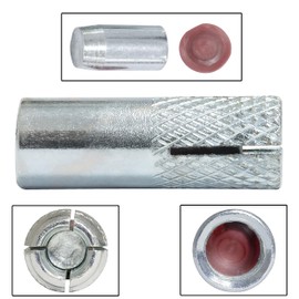 AERZETIX - C67620-Set of 10 Expansion Anchors Diameter 10 x 30 mm for Bolt/Screw M8 - Impact Dowels - Drilling in Concrete, Brick, Stone, Masonry - Made of Steel