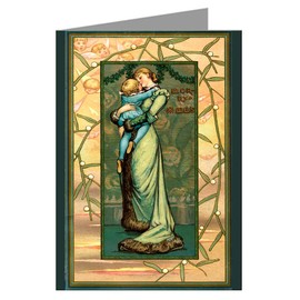 Assorted Vintage Original Victorian Prangs Christmas Notecards Boxed Set