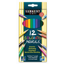 Sargent Art 22-7212 12-Count Assorted Colored Pencils