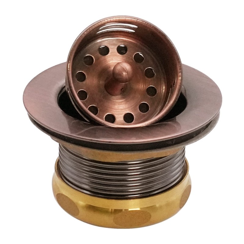 Westbrass D220-11 Sink Strainer, Antique Copper