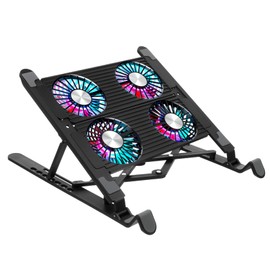 SHOWERORO Laptop Cooling Pad with Fan Laptop Stand for Desk Quiet Operation Design