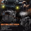 AQJ Pair Front Bumper Yellow LED Fog Light Driving Lamp