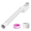 Oblectatio Low Profile Flexible Bathtub Shower Drain Pipe Kit -