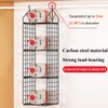 Yagizaai Hanging Closet Organizer, Carbon Steel 5-Shelf Hanging Storage, Collapsible