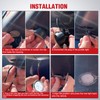 Nilight 2 PCS Blue LED Side Mirror Puddle Lights