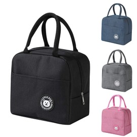 Ruucy Lunch Bag, Insulated Bag, Foldable Waterproof Cooler Bag, Picnic Bag, Portable Food Bag for Children, Adults, Picnic, School, Office Work