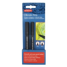 Derwent Mischstift, 2er-Set, 2mm & 4mm Spitzen, Blender Pen Ideal zum Vermischen von Bleistiftlinien, Professionelle Qualität, 2302177