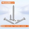 #8 x 1/2" Pan Head Wood Screws, Sheet Metal Screws