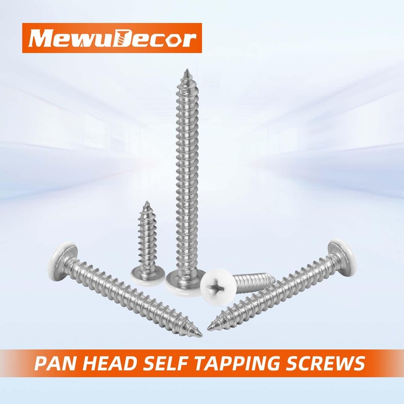 #8 x 1/2" Pan Head Wood Screws, Sheet Metal Screws