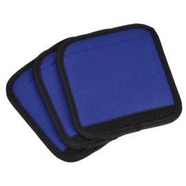 PATIKIL Luggage Handle Grips, 3 Pack Identifier Suitcase Wrap Accessories for Travel Bag Baggage, Dark Blue