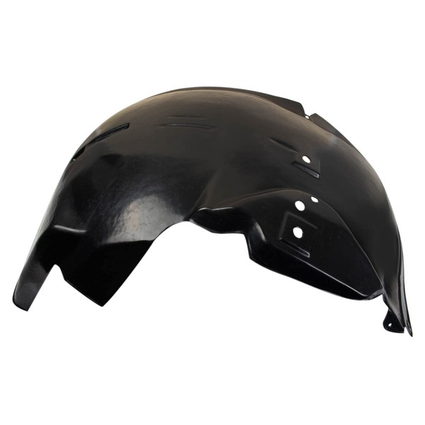 TRQ TRQ Front Left Rearward Inner Fender Liner Black Drivers