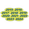 Oval Model Years Window Stickers - Multi-Year Pack (Blue on