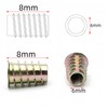 NACX M6 x 8mm Threaded Inserts Nuts, Hex Drive Threaded