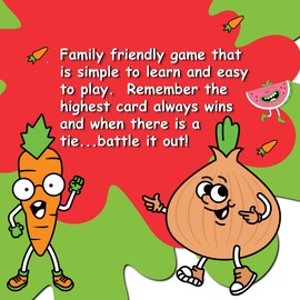 Blakruut Games Fruit War, A Family Friendly Game That is a Twist on The Classic Game of War, with Quicker Game Play, Intense Battles and Fun Character Designs. Up to 4 Players Ages 8+ (White)