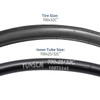 YUNSCM 2-PCS 700C Bike Tires 700X32C/32-622 60TPI and 700C Bike