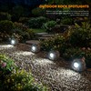Candieslife Solar Rock Lights Outdoor Garden Waterproof - Super Bright