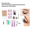 3 in 1 Eyelash Extension Kit Mannequin Head False Lashes