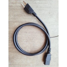 Unbranded Power Cord NEMA 5-15P To C13 3ft 3in For Electronics