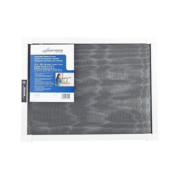 ADFORS Adjustable Screen, 15" x 37", Charcoal