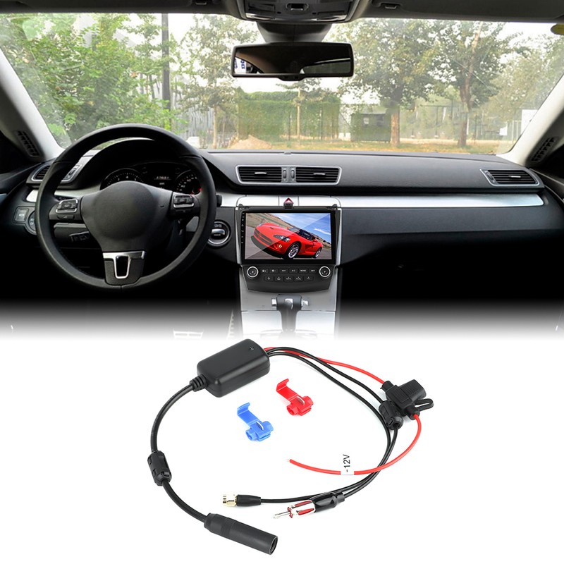 Car DAb FM Radio Signal Reception Antenna Amplifier SMA Head