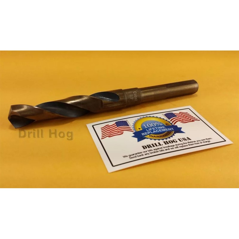 Drill Hog 5/8" Drill Bit 5/8" Silver & Deming Bit