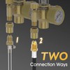 TOOLIOM CO2 Argon Flow Meter Gas Regulator Gauge with Gas