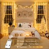 JMEXSUSS 300 LED Remote Control Curtain Lights, Plug in Fairy