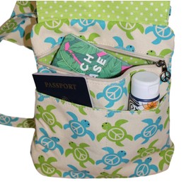 bungalow 360 Small Messenger Bag (Sea Turtle)