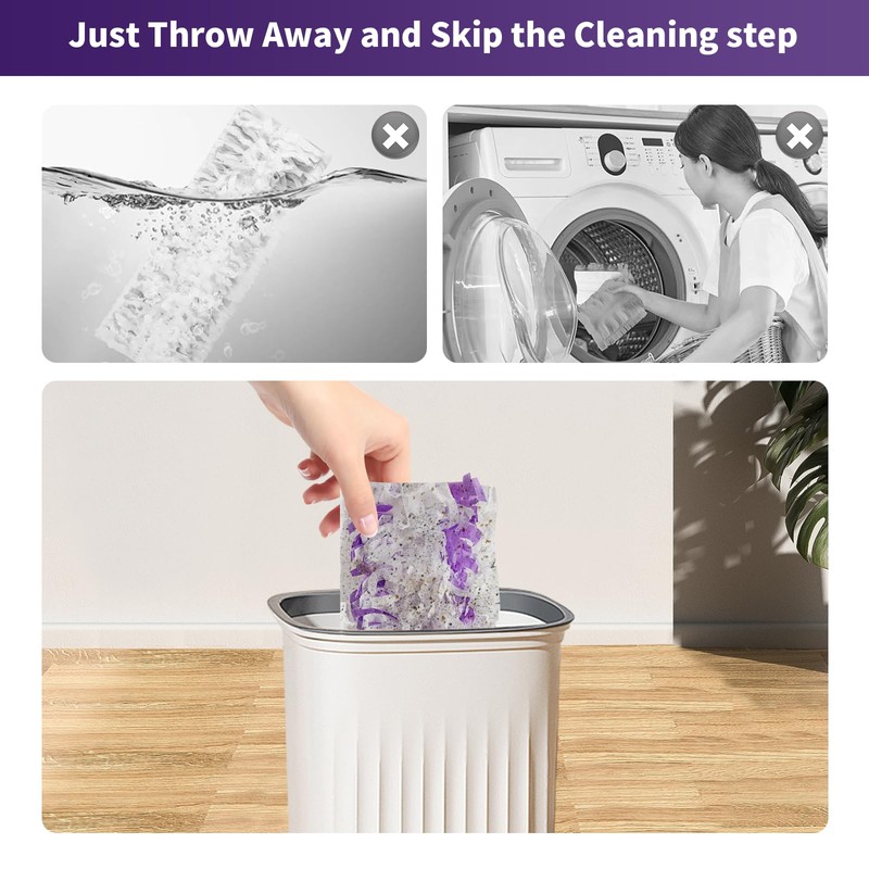 BYOFI 16 Pack Disposable Mopping Pads Refills for Swiffer PowerMop