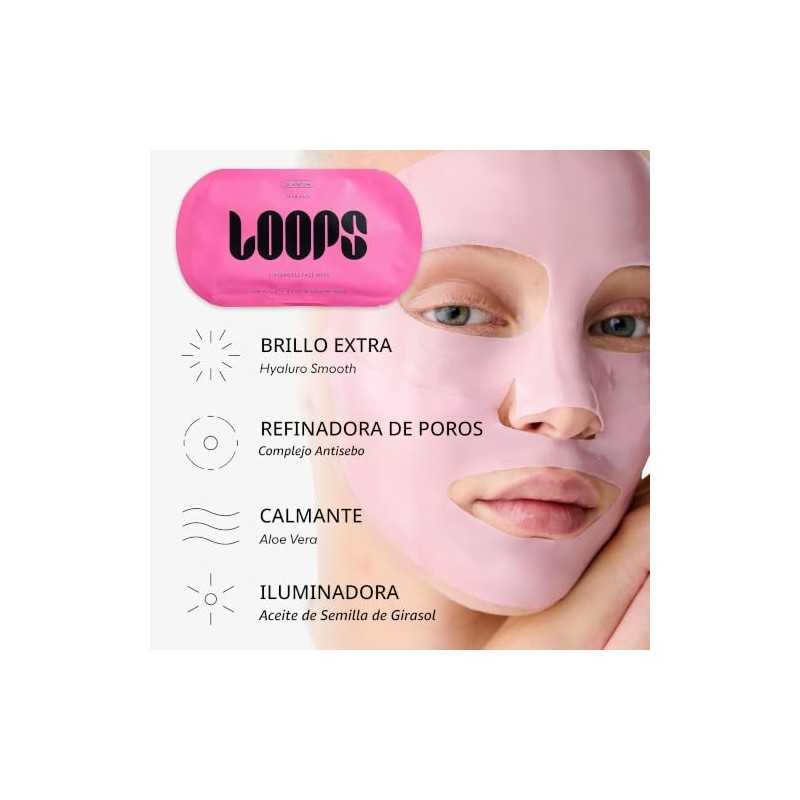 LOOPS DOUBLE TAKE - Glow Hydrogel Face Mask - Calms